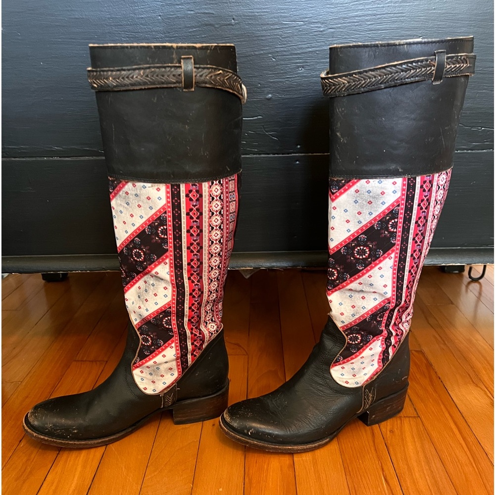 Freebird by Steven Sullivan Distressed Boots  Size 8
